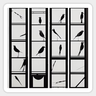 Square Birds Sticker